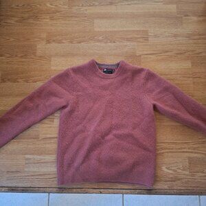 Red 100% lambs wool sweater